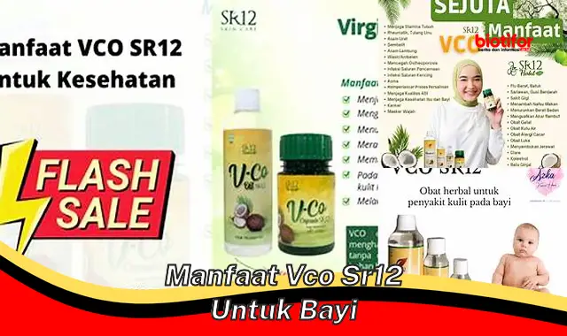 manfaat vco sr12 untuk bayi