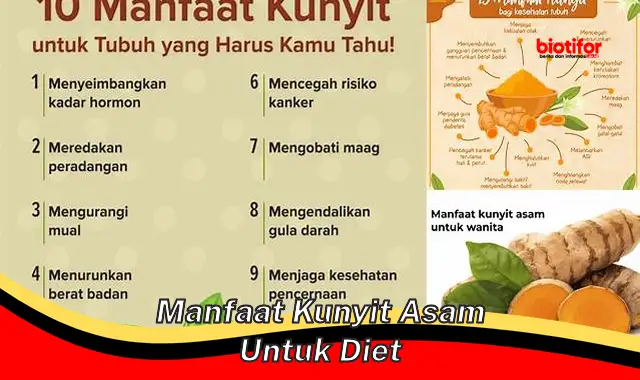 manfaat kunyit asam untuk diet