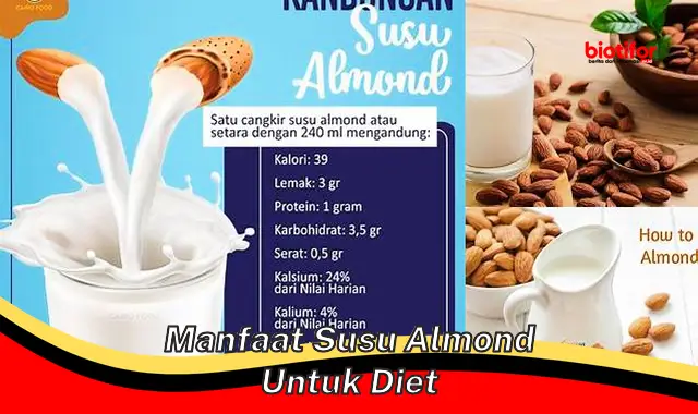 manfaat susu almond untuk diet