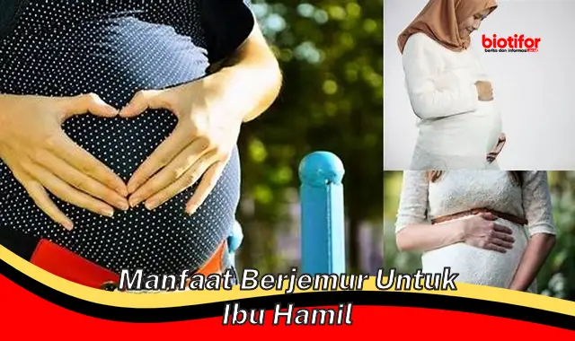 manfaat berjemur untuk ibu hamil