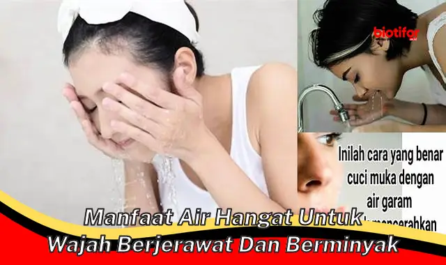 manfaat air hangat untuk wajah berjerawat dan berminyak