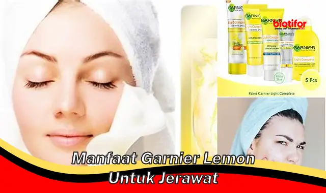 manfaat garnier lemon untuk jerawat