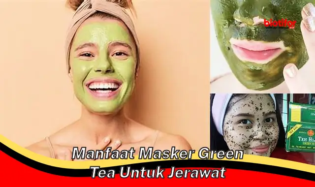 manfaat masker green tea untuk jerawat