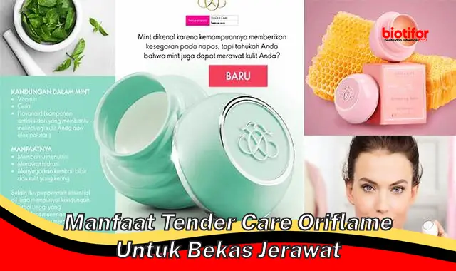 manfaat tender care oriflame untuk bekas jerawat