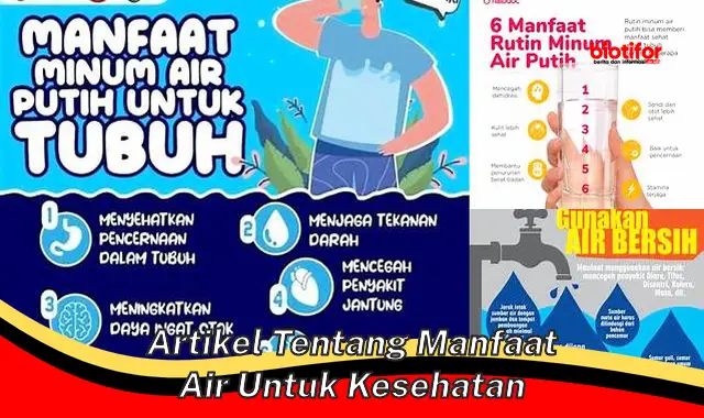 artikel tentang manfaat air untuk kesehatan