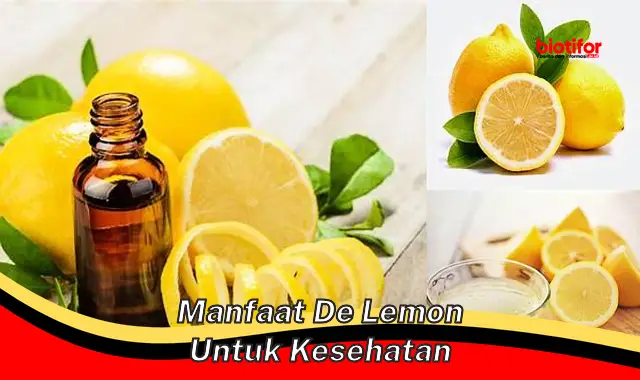 manfaat de lemon untuk kesehatan