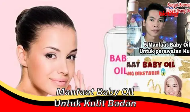 manfaat baby oil untuk kulit badan