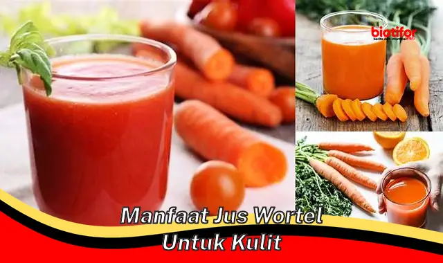 manfaat jus wortel untuk kulit