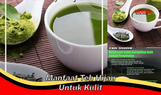 manfaat teh hijau untuk kulit