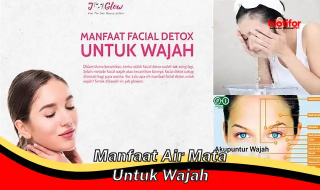 manfaat air mata untuk wajah