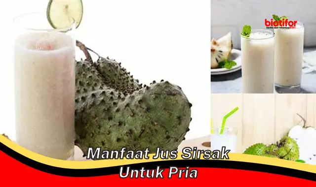 manfaat jus sirsak untuk pria