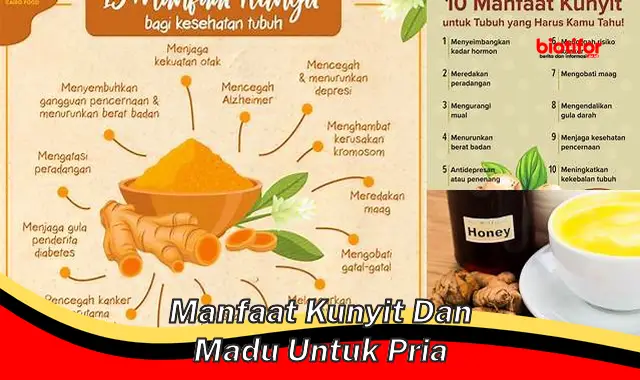 manfaat kunyit dan madu untuk pria