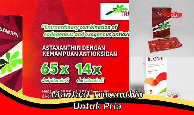 manfaat truxanthin untuk pria