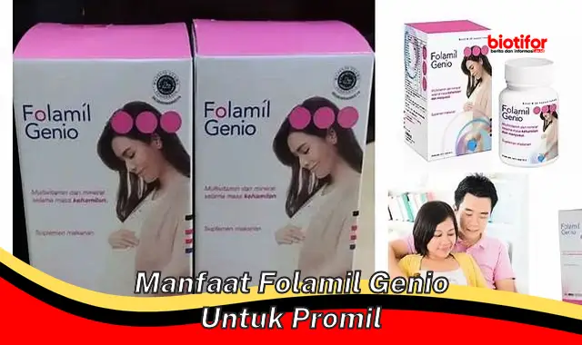 manfaat folamil genio untuk promil