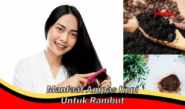 manfaat ampas kopi untuk rambut