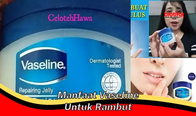 manfaat vaseline untuk rambut