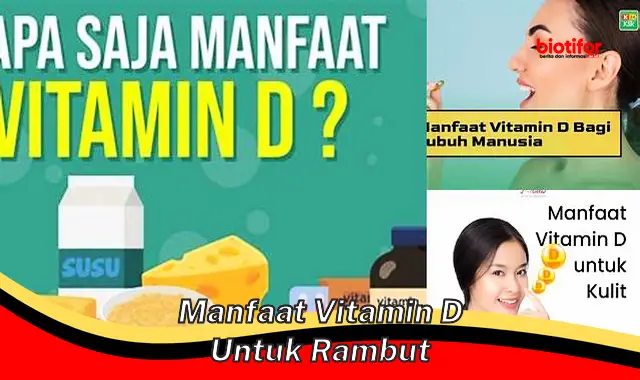 Temukan Manfaat Vitamin D Untuk Rambut yang Jarang Diketahui