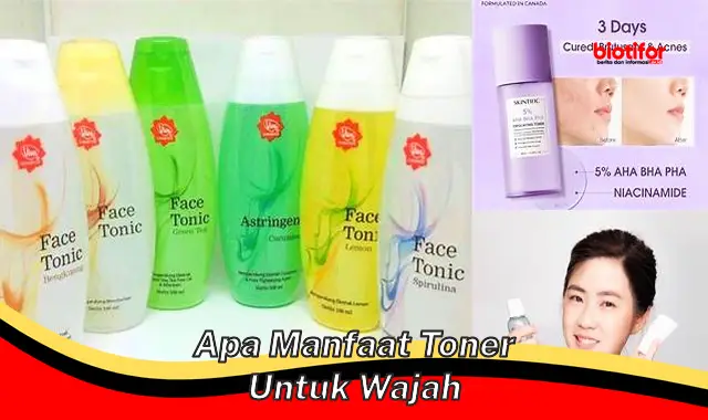 apa manfaat toner untuk wajah