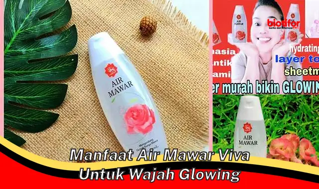 manfaat air mawar viva untuk wajah glowing