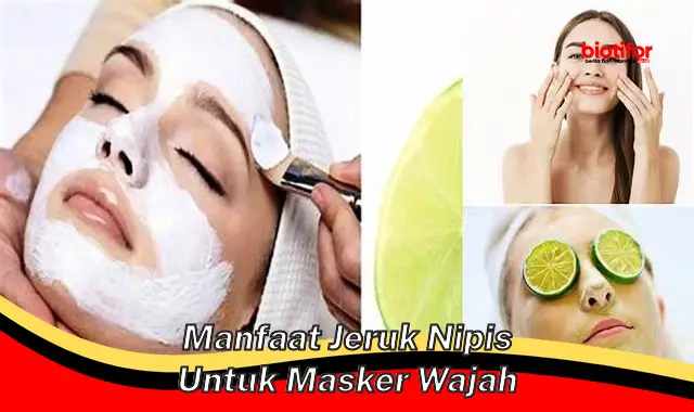 manfaat jeruk nipis untuk masker wajah