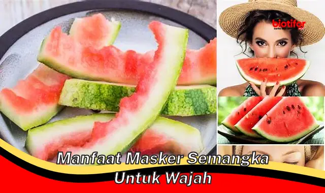 manfaat masker semangka untuk wajah