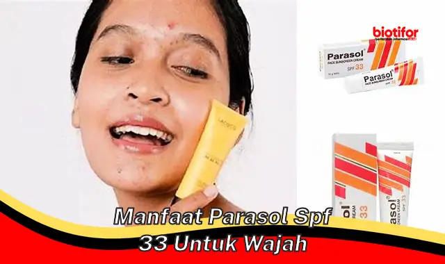 Temukan 5 Manfaat Parasol SPF 33 untuk Wajah yang Jarang Diketahui