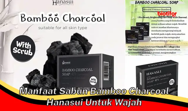 manfaat sabun bamboo charcoal hanasui untuk wajah