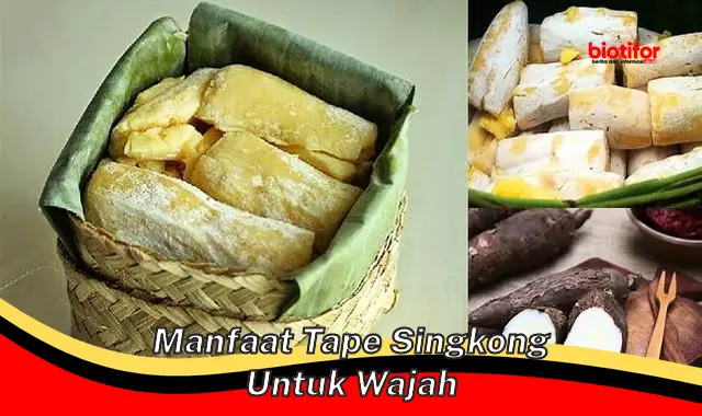 manfaat tape singkong untuk wajah