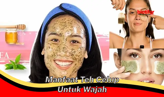 manfaat teh celup untuk wajah