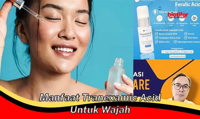 manfaat tranexamic acid untuk wajah