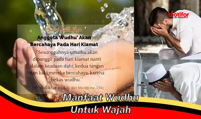 manfaat wudhu untuk wajah