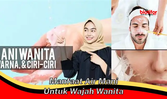 manfaat air mani untuk wajah wanita