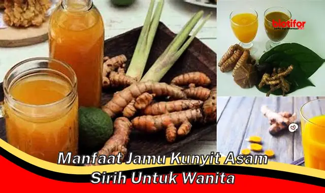 manfaat jamu kunyit asam sirih untuk wanita