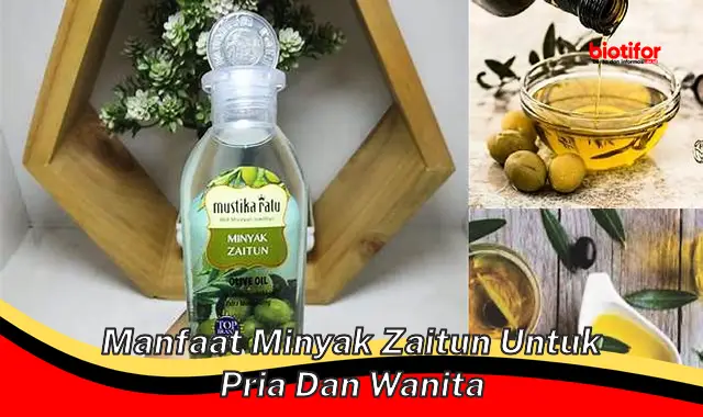 manfaat minyak zaitun untuk pria dan wanita