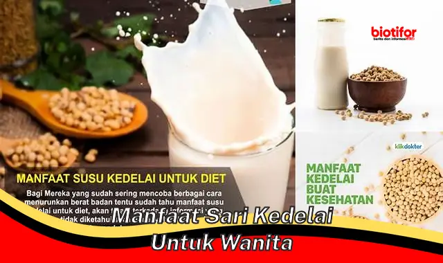 manfaat sari kedelai untuk wanita