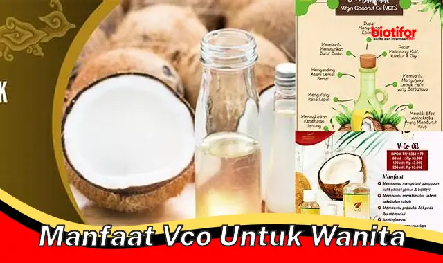 manfaat vco untuk wanita