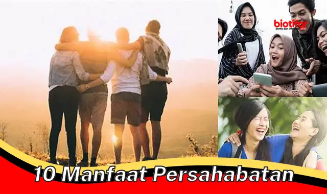 10 manfaat persahabatan