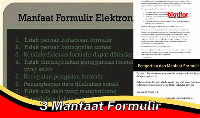 Temukan 3 Manfaat Formulir yang Jarang Diketahui