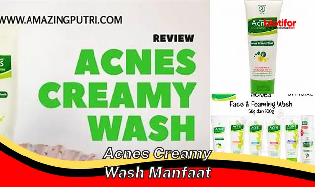 acnes creamy wash manfaat
