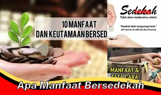 apa manfaat bersedekah