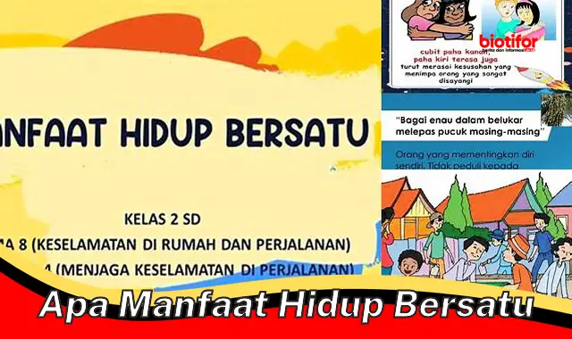 apa manfaat hidup bersatu