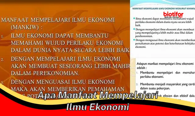 Temukan Berbagai Manfaat Mempelajari Ilmu Ekonomi yang Jarang Diketahui