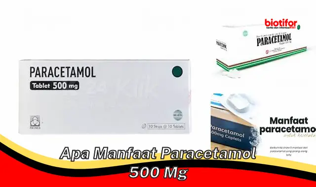 Temukan Manfaat Paracetamol 500 mg yang Jarang Diketahui