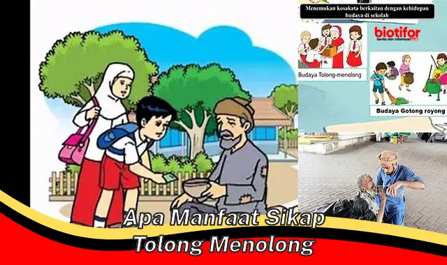 apa manfaat sikap tolong menolong