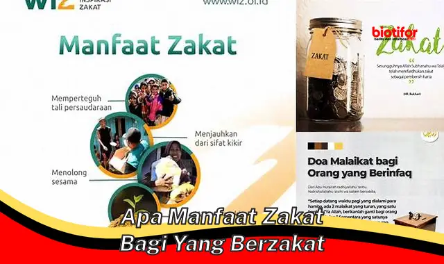 apa manfaat zakat bagi yang berzakat