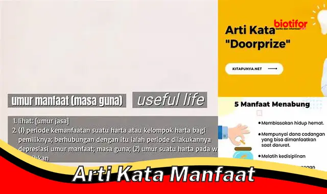 arti kata manfaat