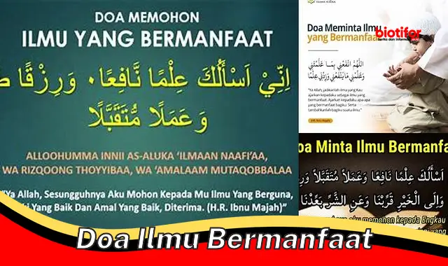 doa ilmu bermanfaat