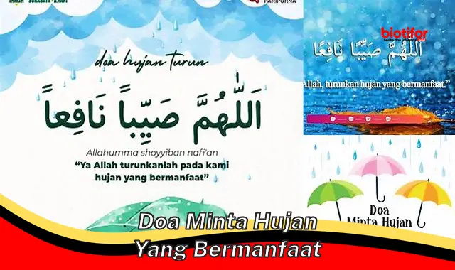 doa minta hujan yang bermanfaat