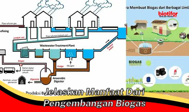 jelaskan manfaat dari pengembangan biogas