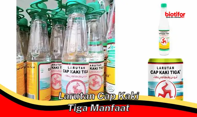 larutan cap kaki tiga manfaat